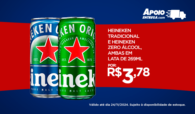 Heineken Zero até 24/11